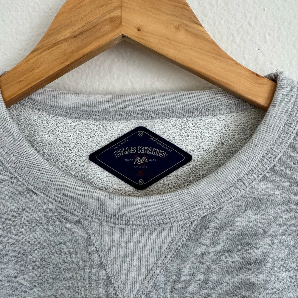 Bill Khakis Grey Crew Neck Pull Over Sweater